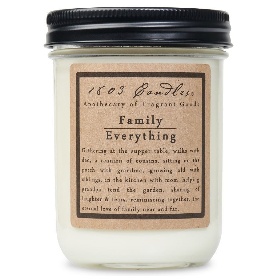 1803 Candle - Family Everything - 14 oz. Glass Jar