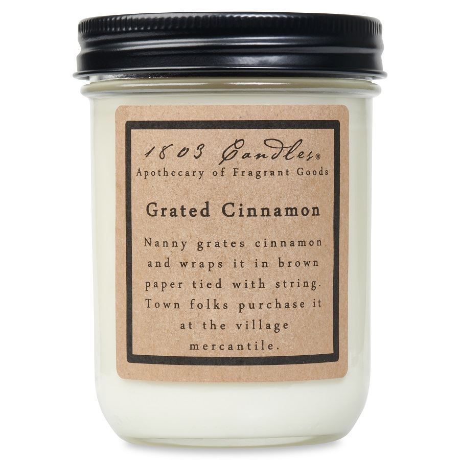 1803 Candle - Grated Cinnamon 14 oz. Glass Jar