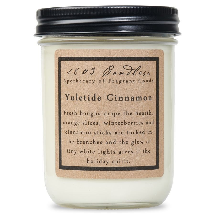 1803 Candle - Yuletide Cinnamon - 14 oz glass jar