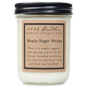 1803 Candle - Maple Sugar House - 14 oz. Glass Jar