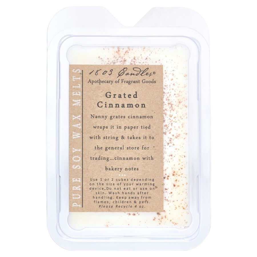 1803 Wax Melters - Grated Cinnamon - 4 oz. Pure Soy Wax