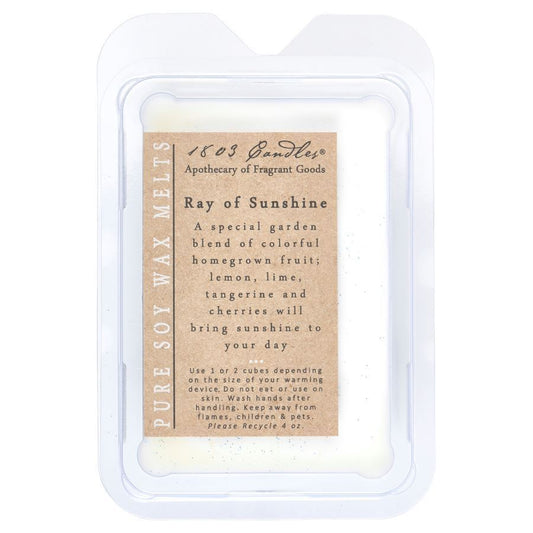 1803 Wax Melters - 4 oz. Pure Soy Wax Ray of Sunshine