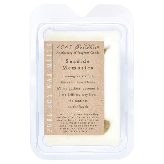 1803 Wax Melters - 4 oz. Pure Soy Wax - Seaside Memories