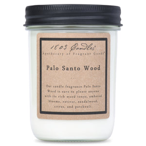 1803 Candle - Palo Santo Wood - 14 oz. Glass Jar