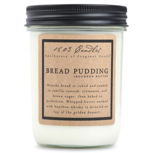 1803 Candle - Bread Pudding + Bourbon Butter - 14 oz. Glass Jar