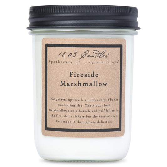 1803 Candle - Fireside Marshmallow - 14 oz. Glass Jar