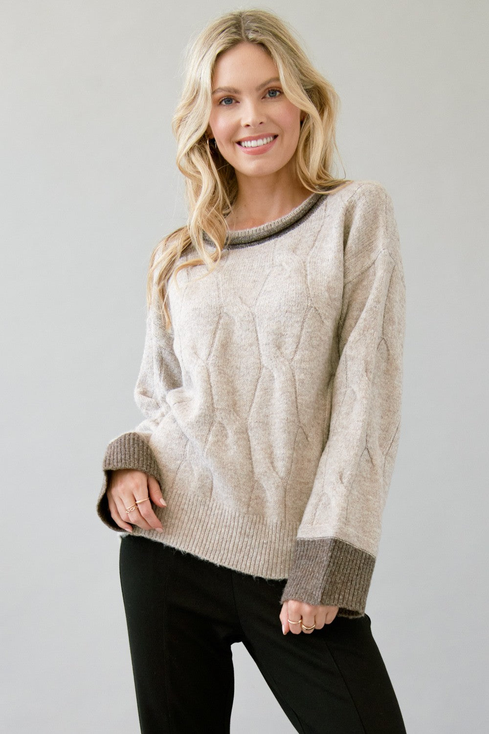 Contrast Pullover