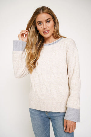 Contrast Pullover