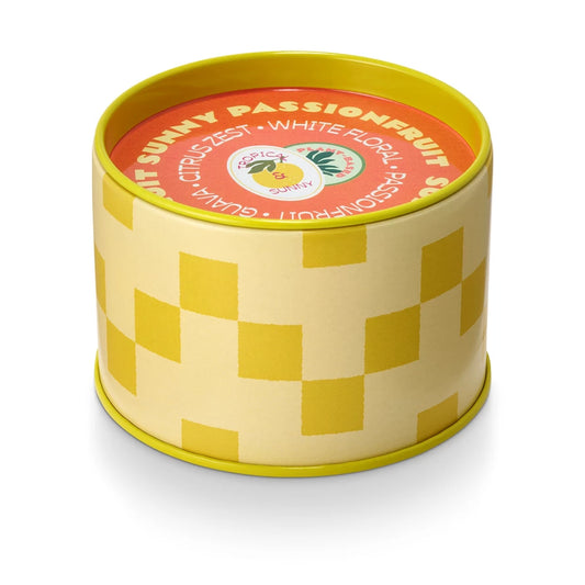 Sunny Passionfruit Farmers Market Tin Candle