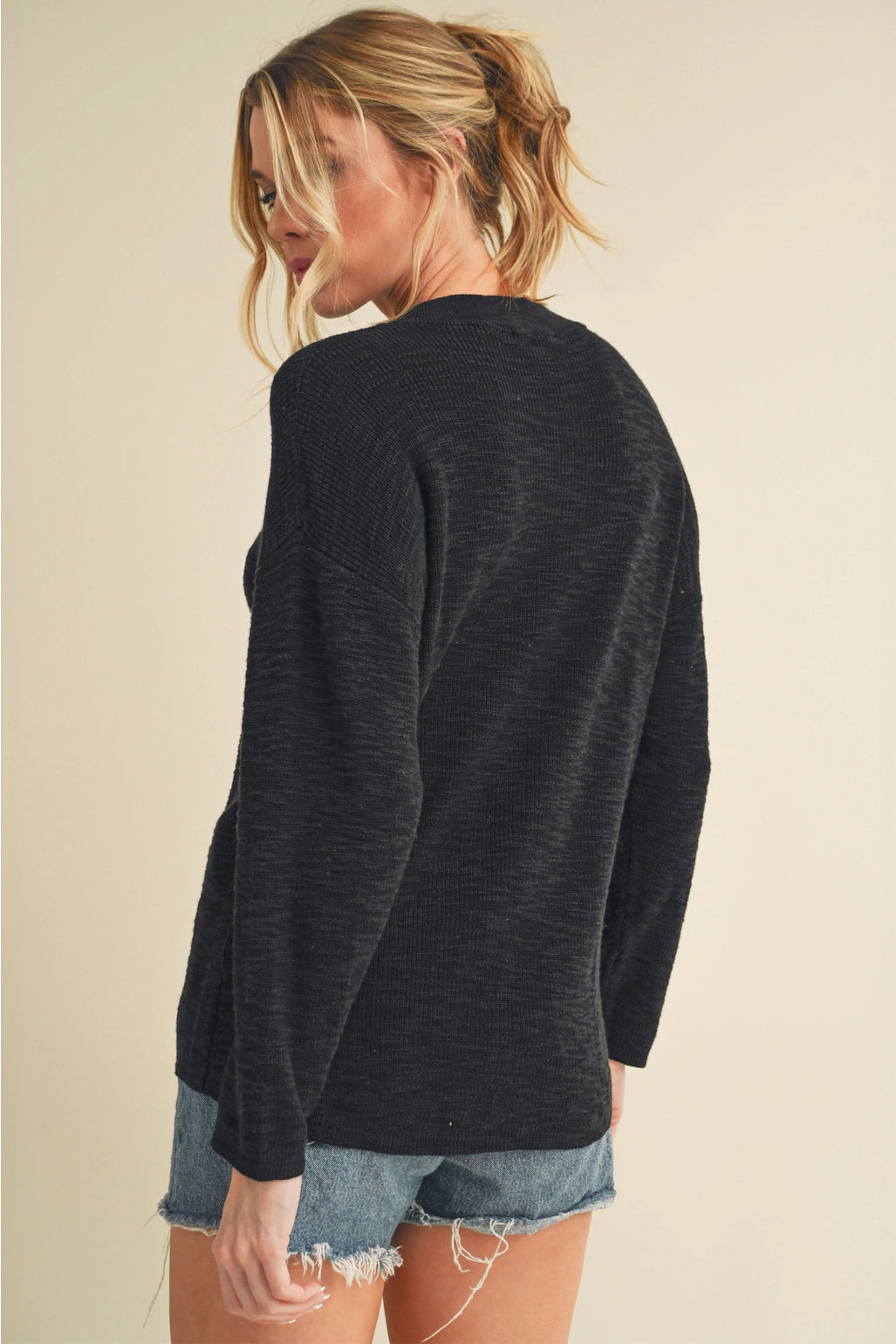 Rayla Knit Sweater - Black