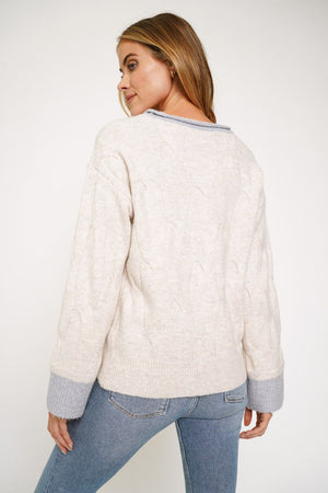 Contrast Pullover