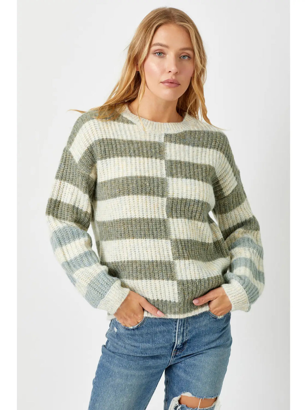 Multi Stripe Sweater Top