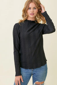 Lettuce Edge Textured Top