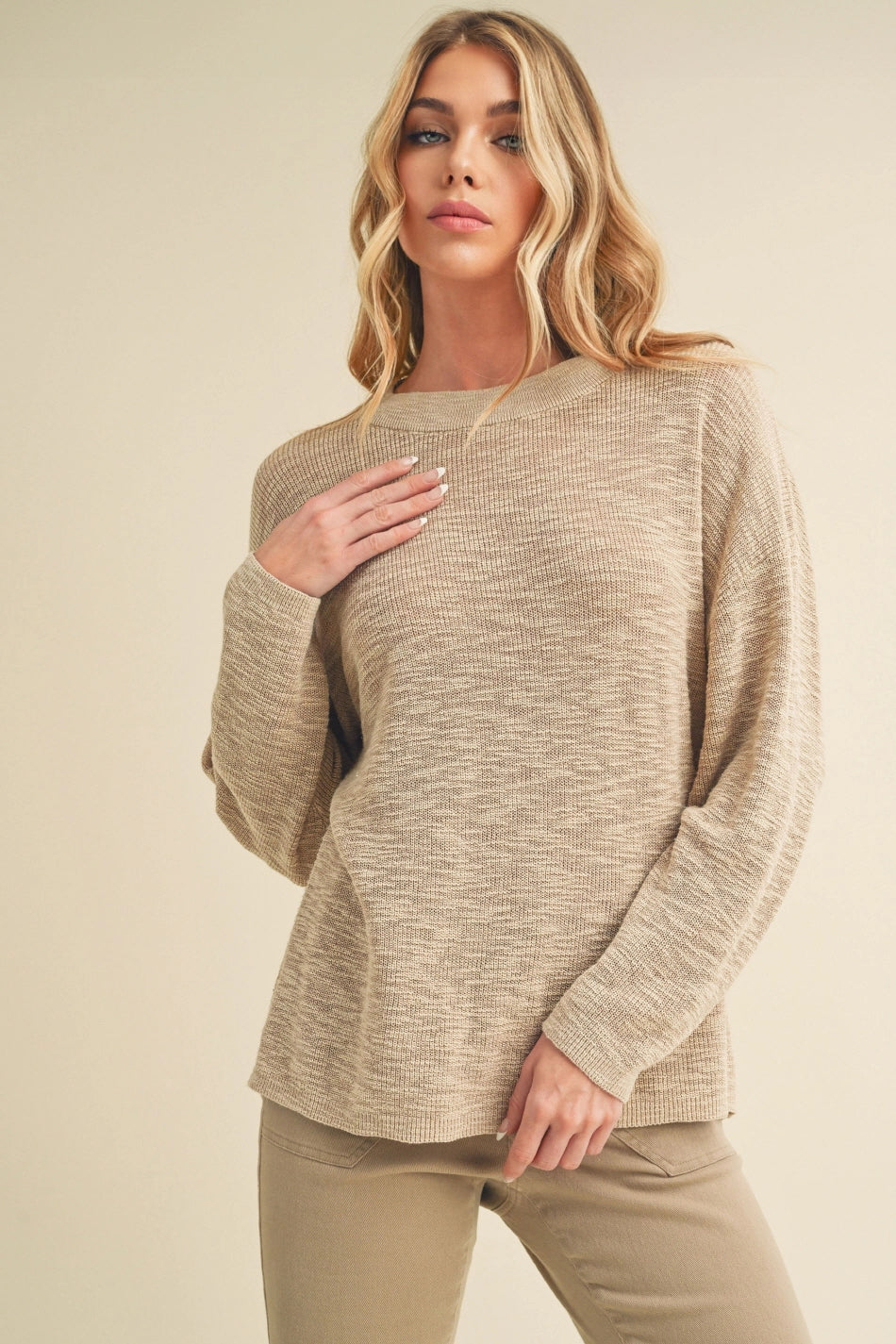 Rayla Knit Sweater - Oatmeal