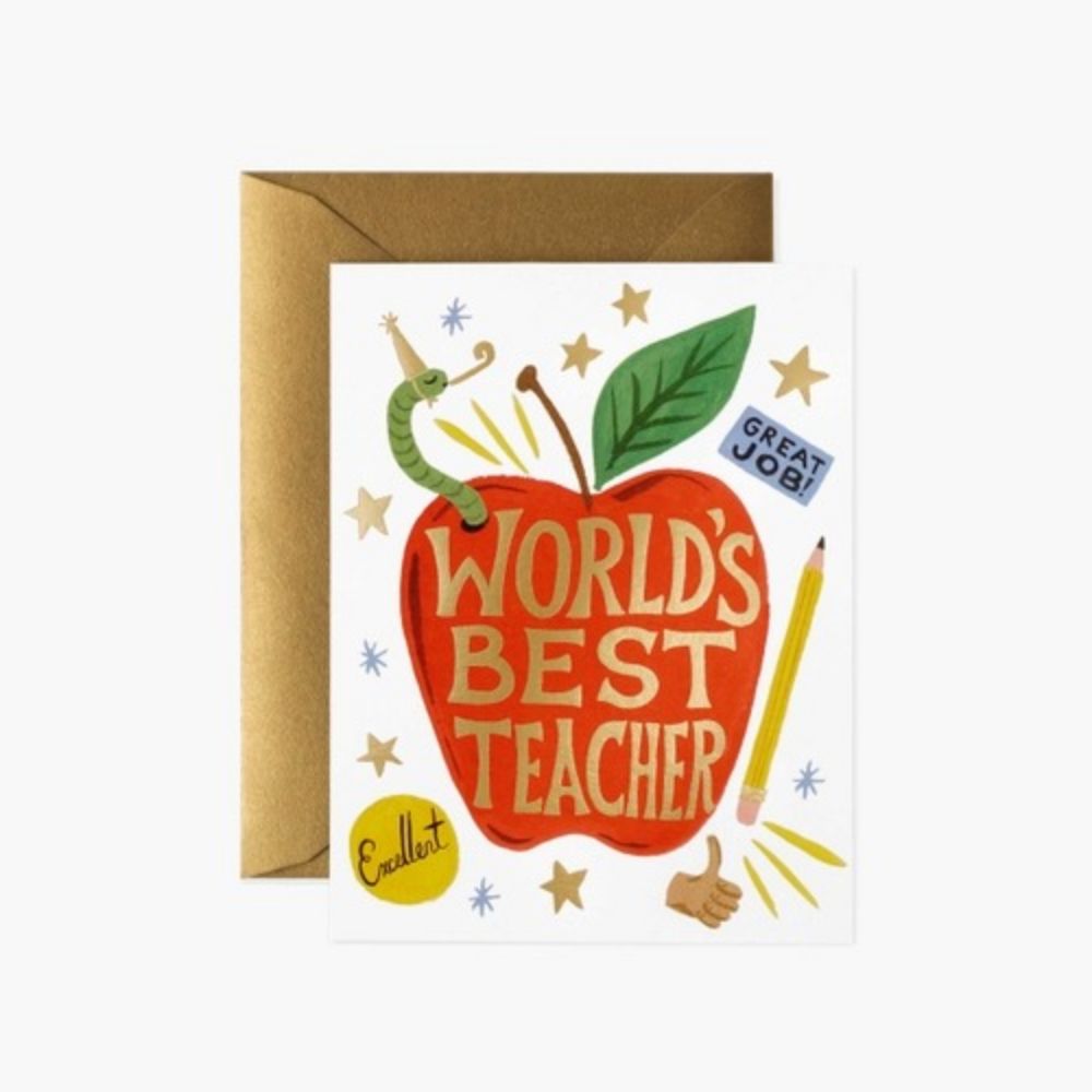 World's Best Teacher Card