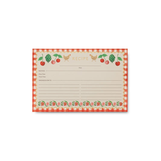 Pack of 12 Cherry Farm Recipe Cards