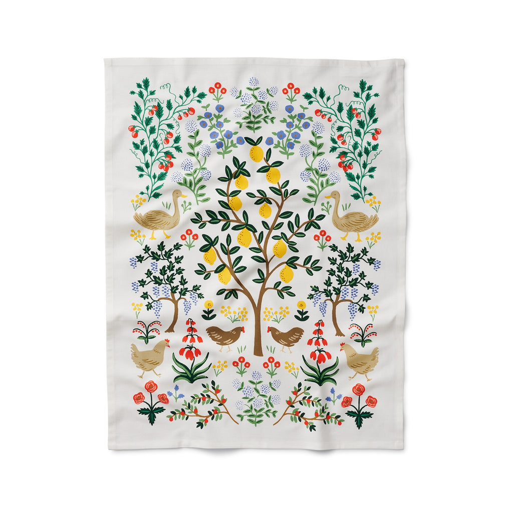 Fruit Stand Embroidered Tea Towel (Copy)