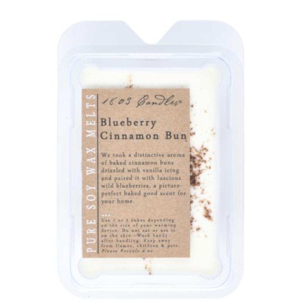 1803 Wax Melters - 4 oz. Pure Soy Wax - Blueberry Cinnamon Bun