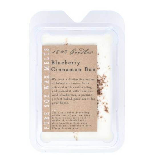 1803 Wax Melters - 4 oz. Pure Soy Wax - Blueberry Cinnamon Bun