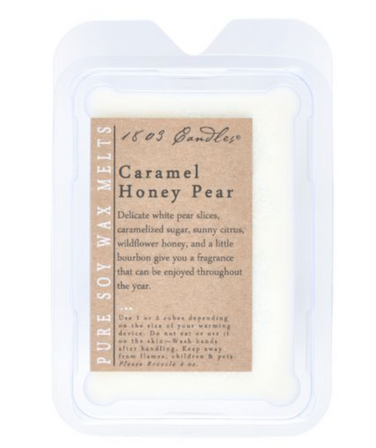 1803 Wax Melters - 4 oz. Pure Soy Wax - Caramel Honey Pear