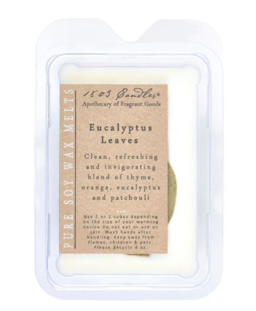 1803 Wax Melters - 4 oz. Pure Soy Wax - Eucalyptus Leaves