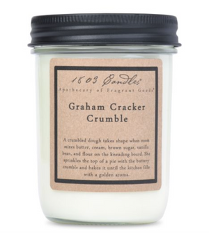 1803 Candle - Graham Cracker Crumble - 14 oz. Glass Jar