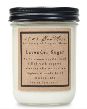 1803 Candle - Lavender Sugar - 14 oz. Glass Jar