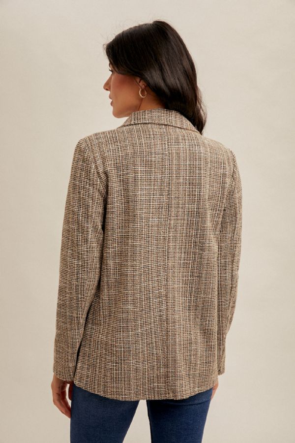 Jacquard Tweed Blazer