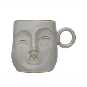 12 oz. Stoneware Face Mug