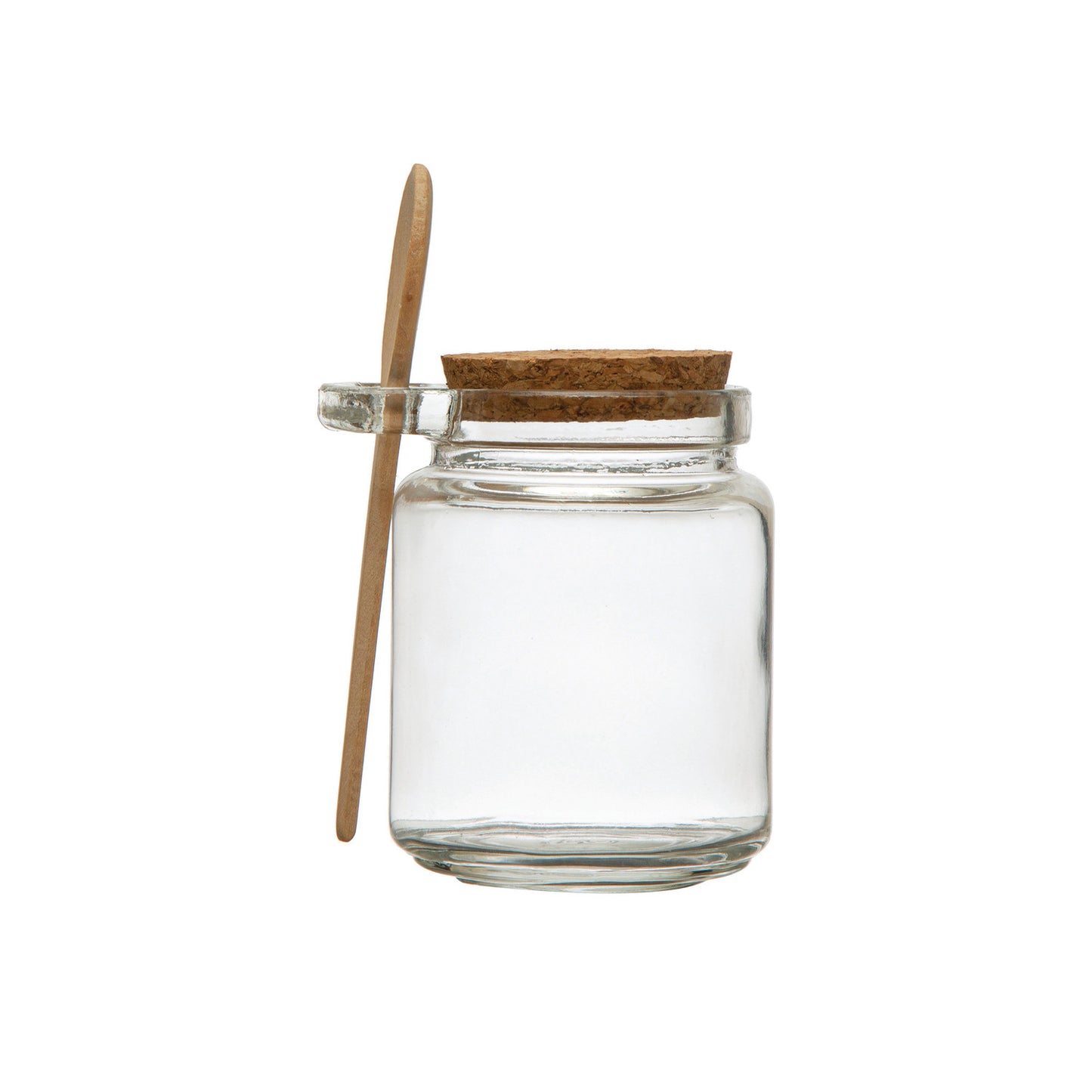 12 oz. Glass Jar w/ Cork Lid & Wood Spoon