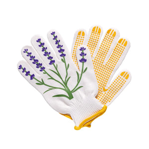 Lavender Garden Gloves – Cotton with Lavender Print