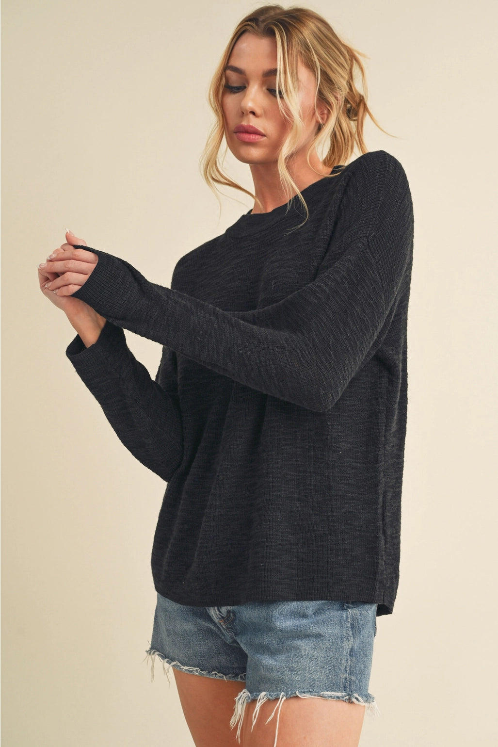 Rayla Knit Sweater - Black