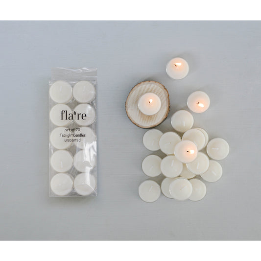 Unscented Tea lights