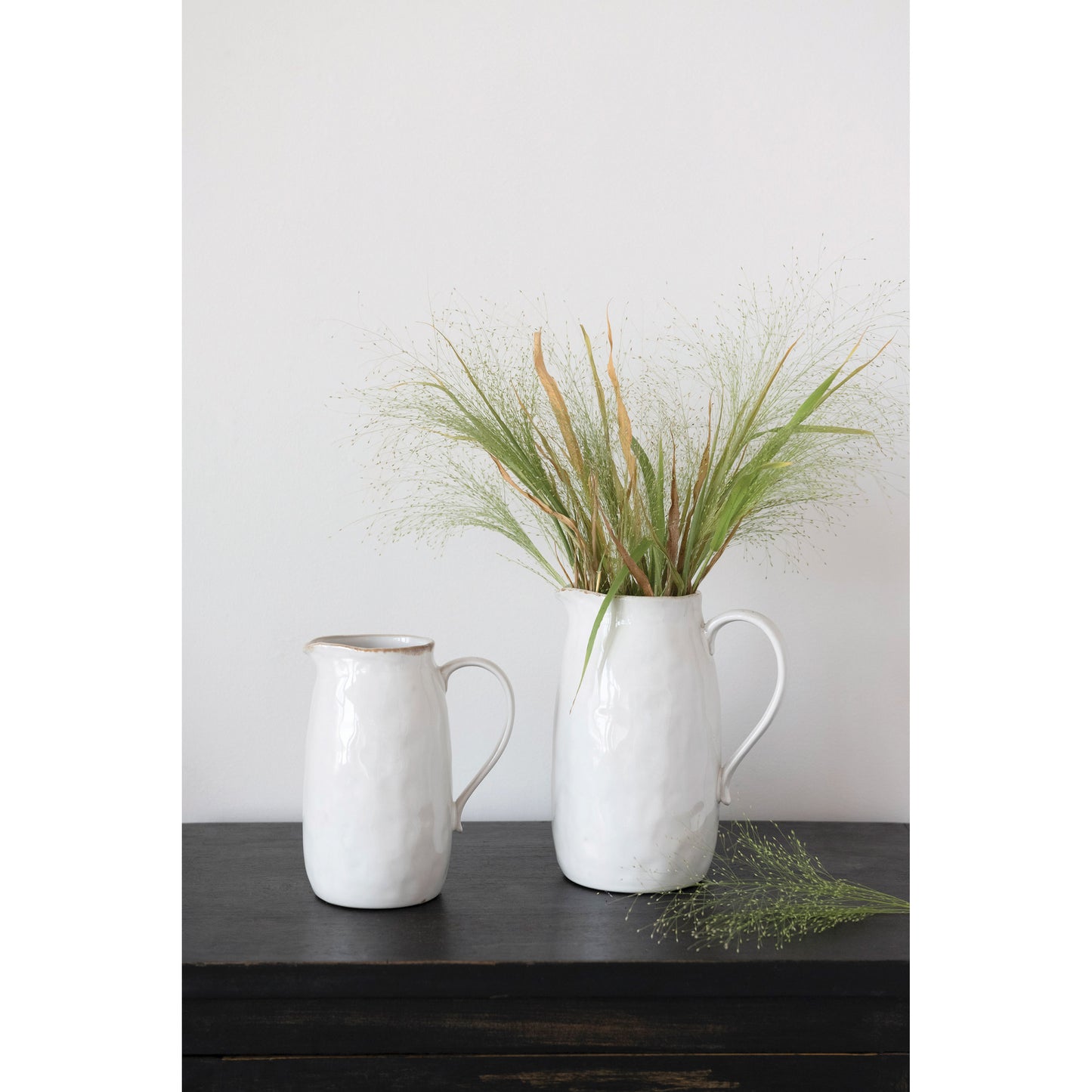 Stoneware Pitcher, Reactive Glaze