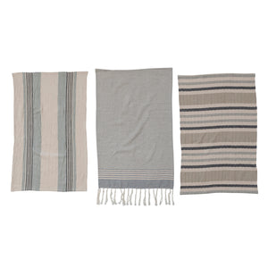 Woven Cotton Tea Towels - Set 3