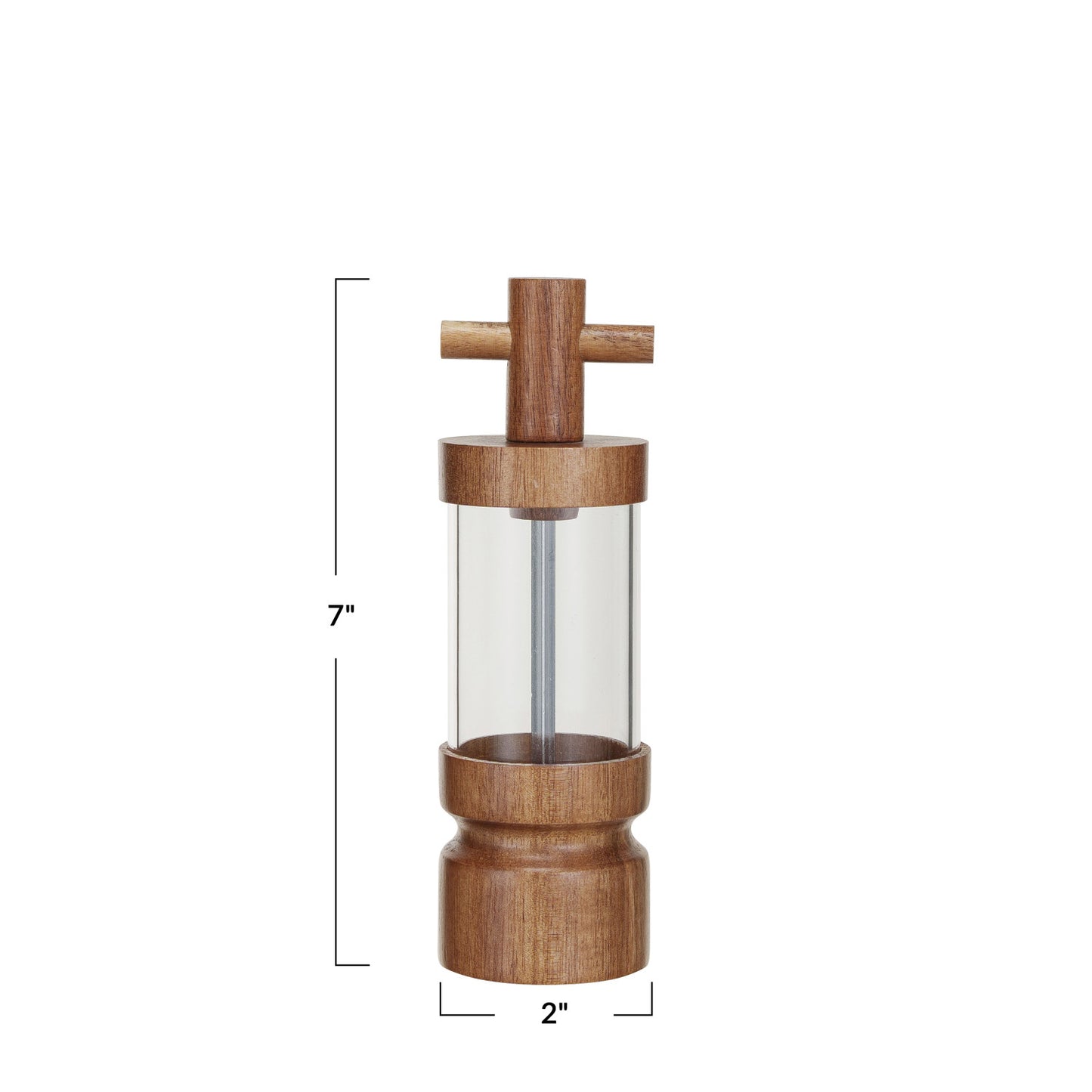 Acacia Wood & Acrylic Salt/Pepper Mill