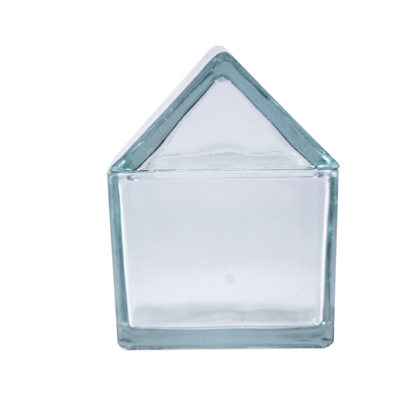 20 oz. Recycled Glass House Shaped Jar with Lid