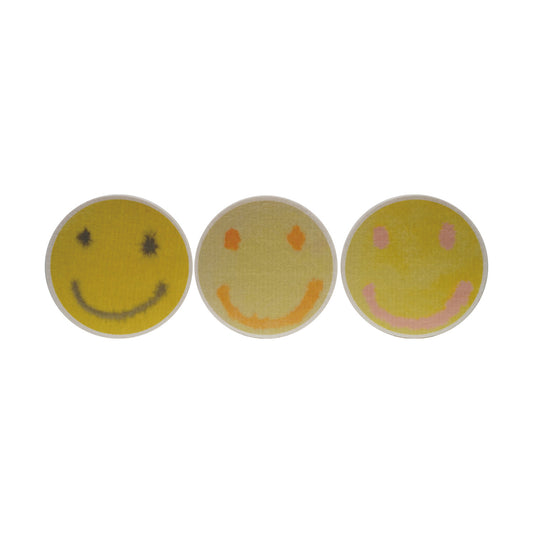 Reusable Cellulose Sponge Cloth with Smiley Face