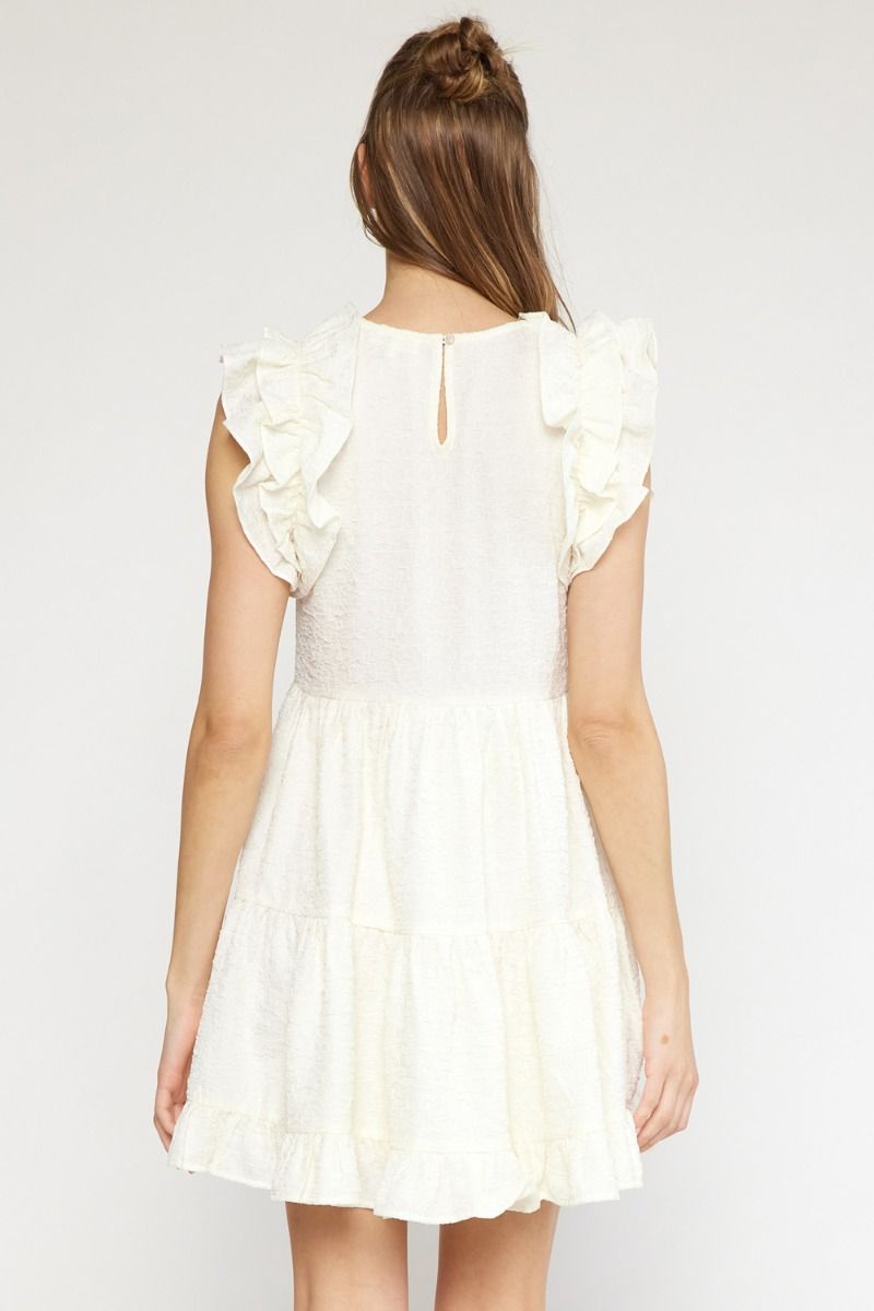 Round Neck Tiered Dress