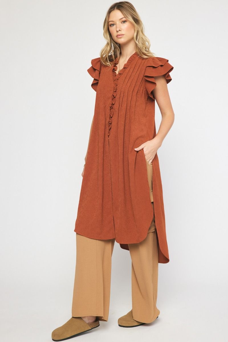 Tunic Top with Ruffle detail