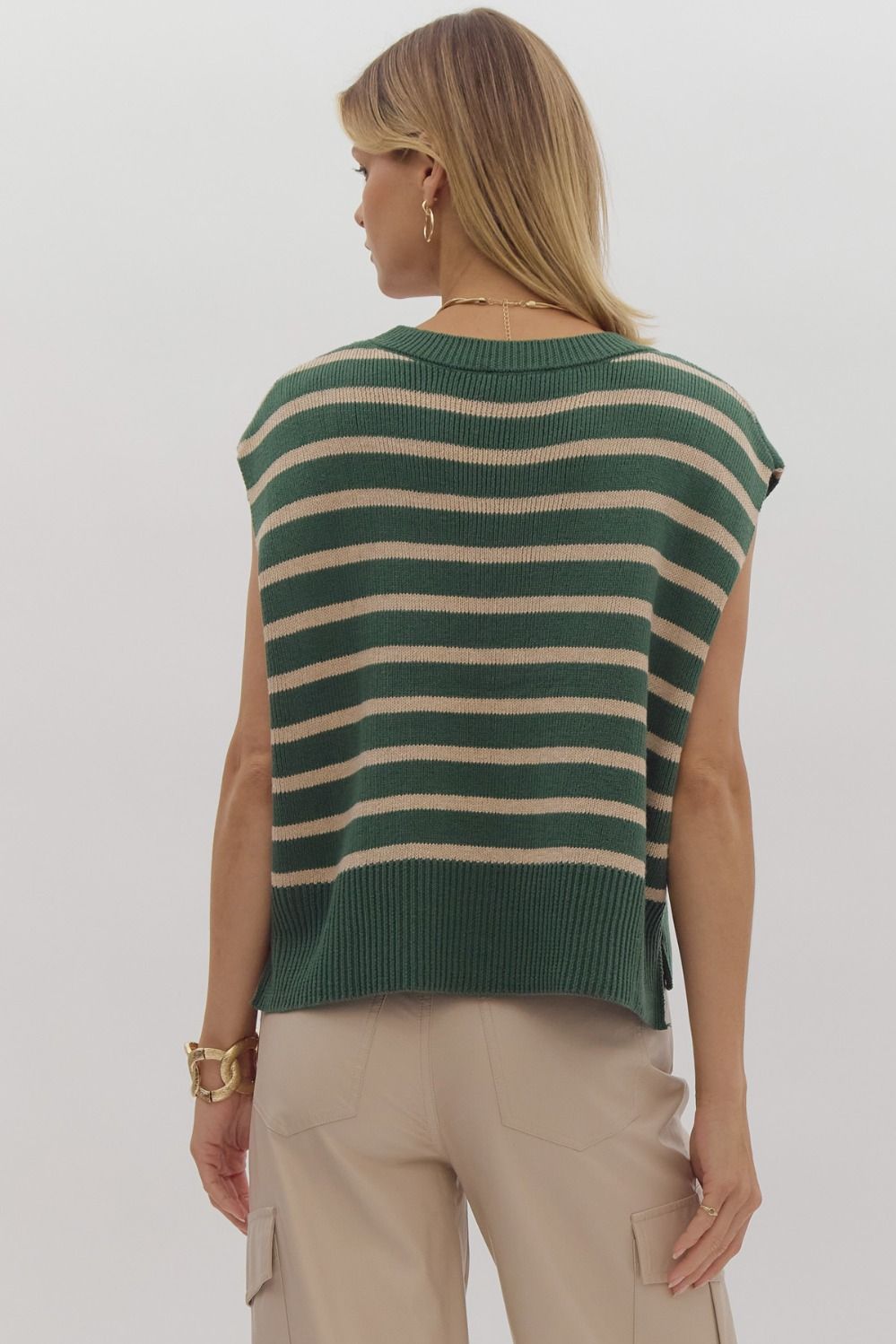 Striped Top - Green