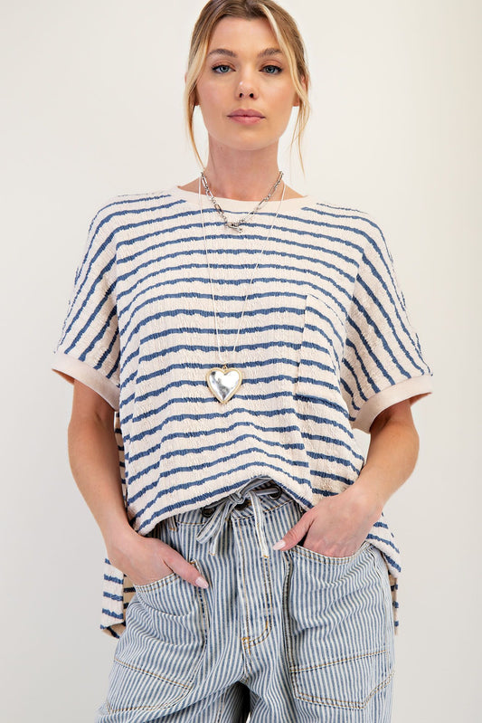 Textured Stripe Shirt