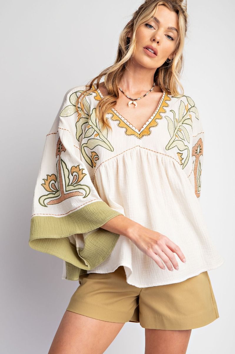 Embroidered Top