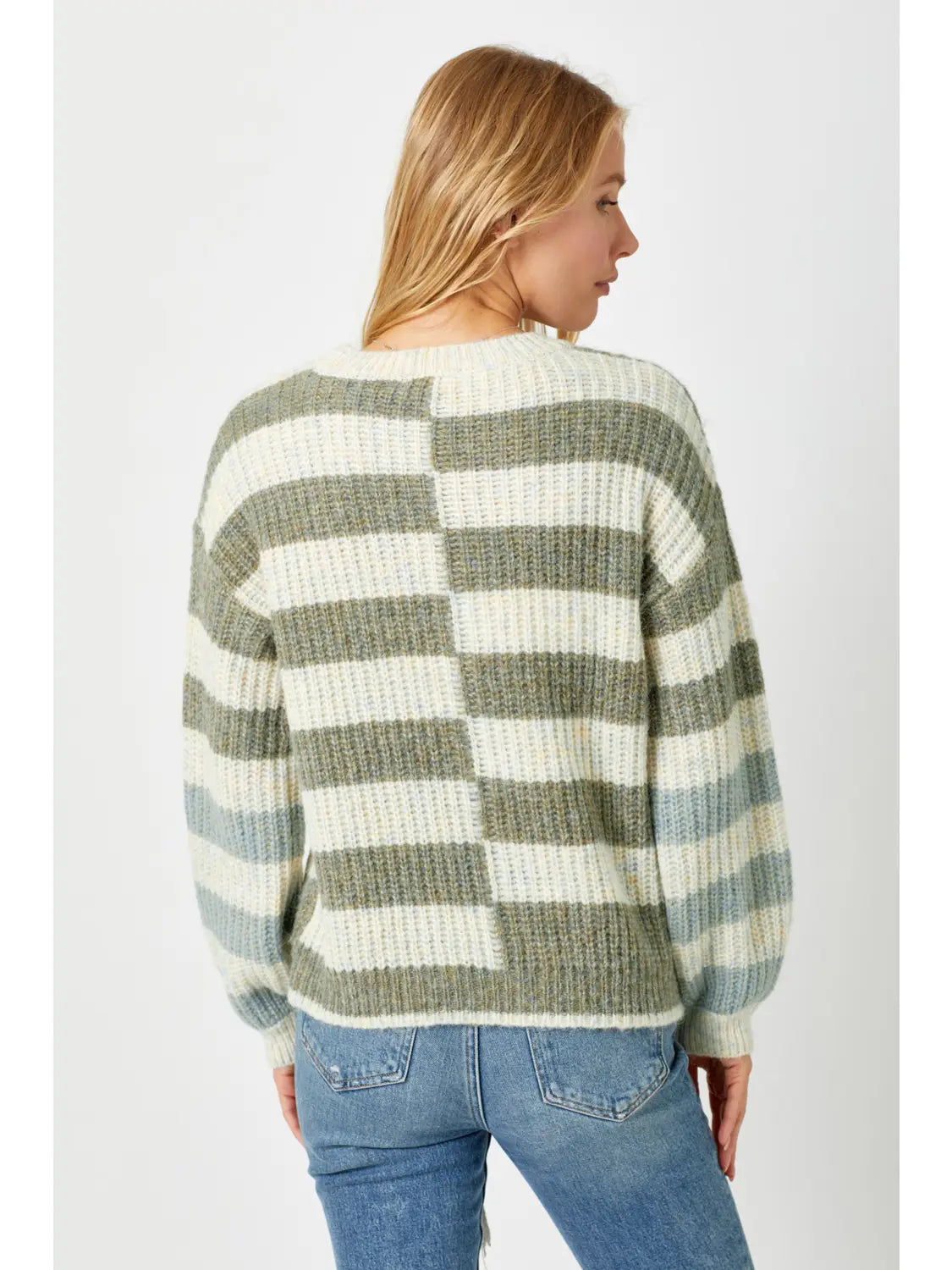 Multi Stripe Sweater Top