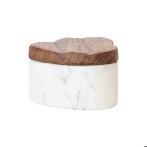 Marble Heart Shaped Container