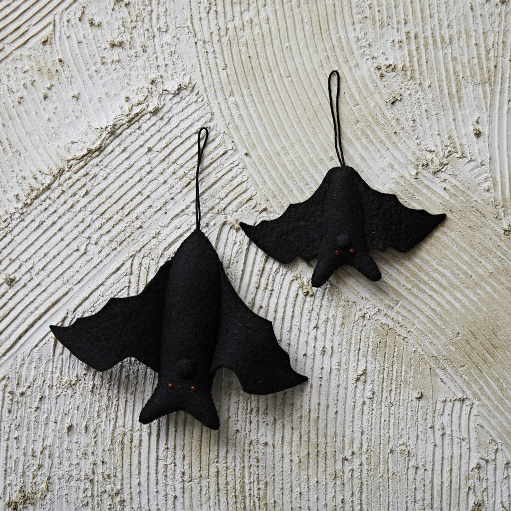 Handmade Wool Felt Bat Ornament