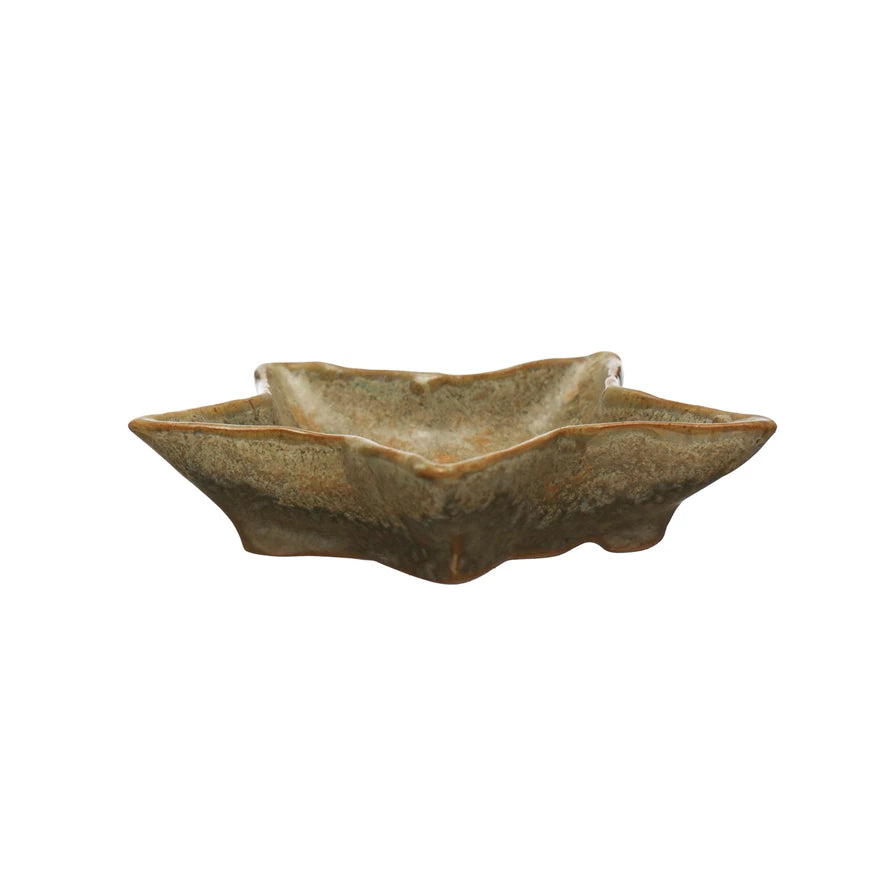 Stoneware Star Shaped Plate