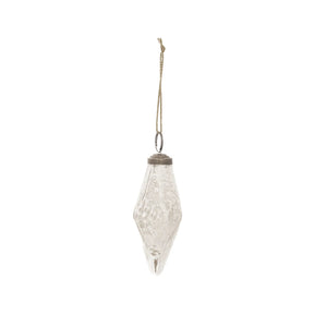 Mercury Glass Ornament, Silver Finish