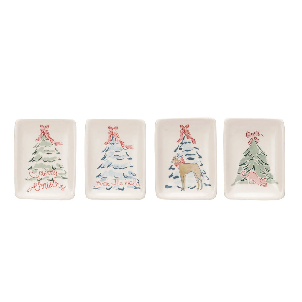 Stoneware Dish w/ Christmas Tree