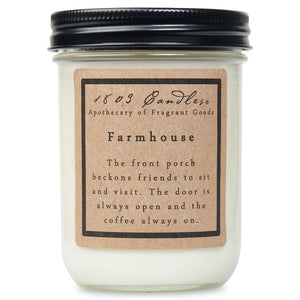 1803 Candle - Farmhouse - 14 oz. Glass Jar